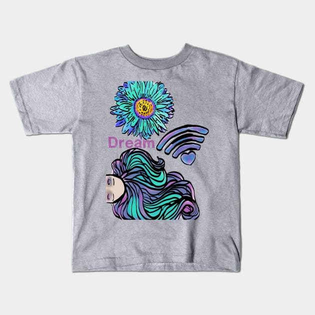 Time to Dream Kids T-Shirt by Cipher_Obscure